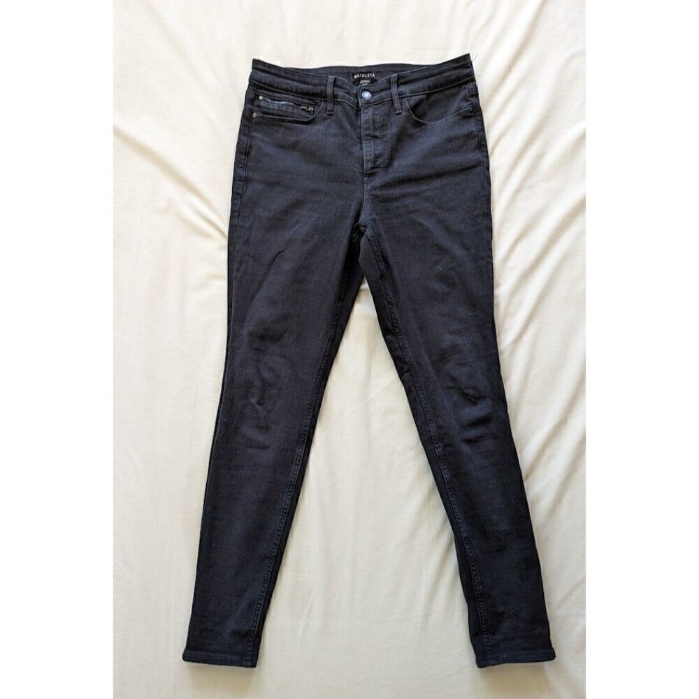 Athleta Women's Skinny Jeans Black High Rise Size 8